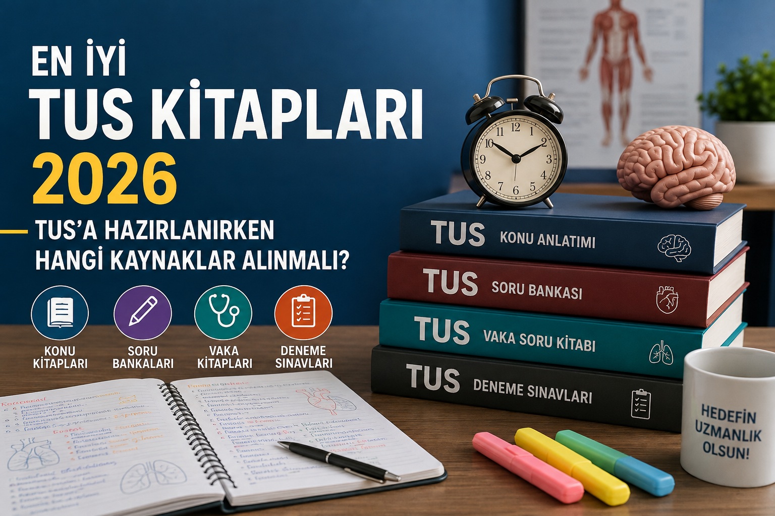 En İyi TUS Kitapları 2026: TUS'a Hazırlanırken Hangi Kaynaklar Alınmalı?
