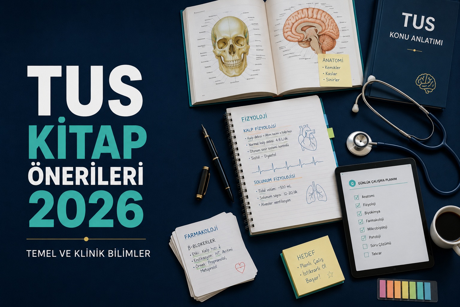 TUS Kitap Önerileri 2026: Temel ve Klinik Bilimler İçin En İyi Kaynaklar