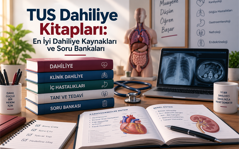 TUS Dahiliye Kitapları: En İyi Dahiliye Kaynakları ve Soru Bankaları