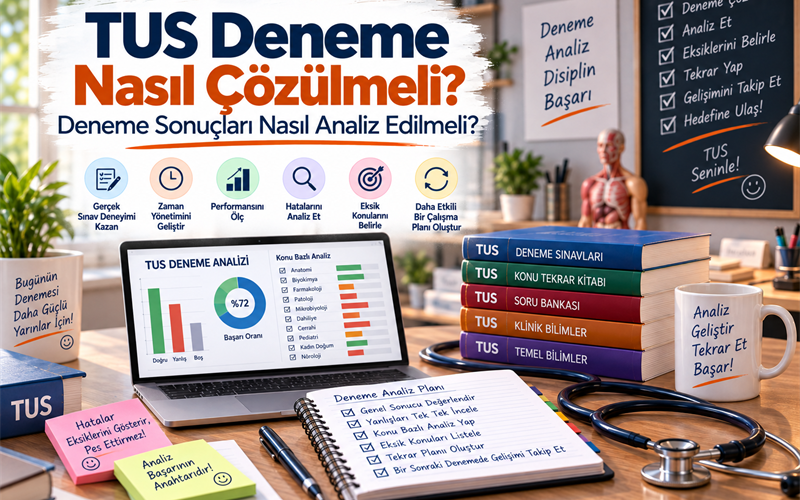 TUS Deneme Nasıl Çözülmeli? Deneme Sonuçları Nasıl Analiz Edilmeli?