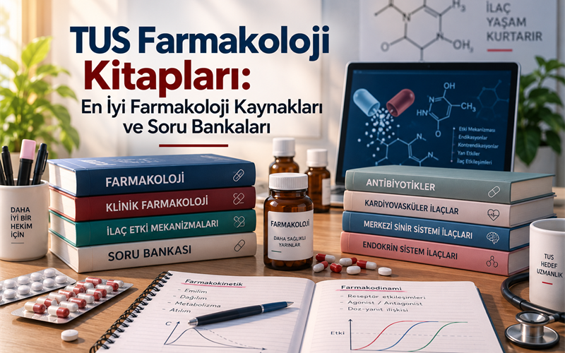 TUS Farmakoloji Kitapları: En İyi Farmakoloji Kaynakları ve Soru Bankaları