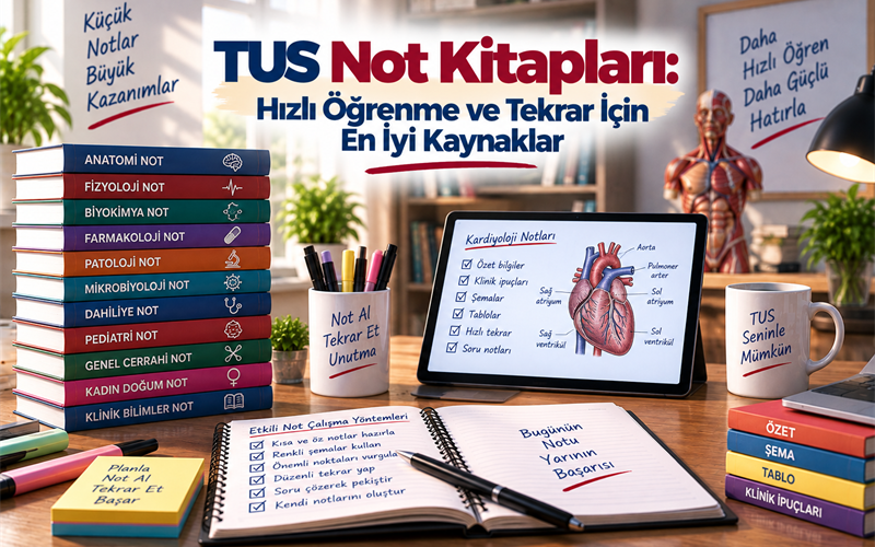 TUS Not Kitapları: Hızlı Öğrenme ve Tekrar İçin En İyi Kaynaklar