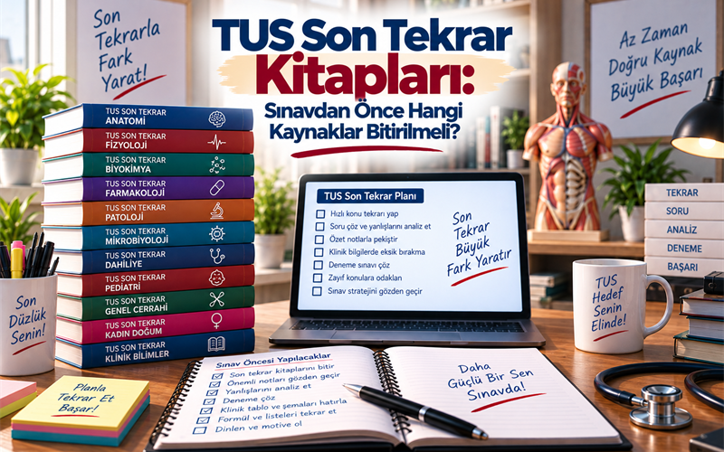 TUS Son Tekrar Kitapları: Sınavdan Önce Hangi Kaynaklar Bitirilmeli?