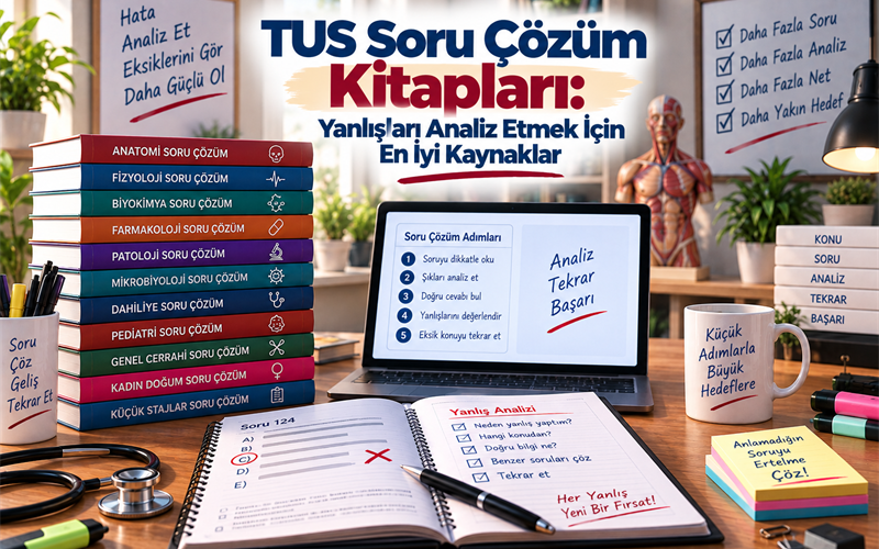 TUS Soru Çözüm Kitapları: Yanlışları Analiz Etmek İçin En İyi Kaynaklar