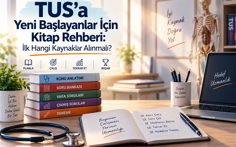TUS'a Yeni Başlayanlar İçin Kitap Rehberi: İlk Hangi Kaynaklar Alınmalı?