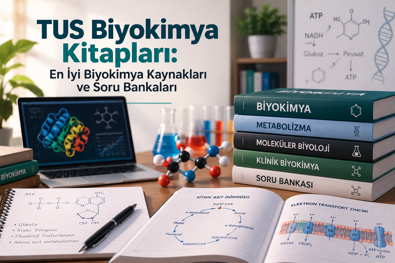 TUS Biyokimya Kitapları: En İyi Biyokimya Kaynakları ve Soru Bankaları