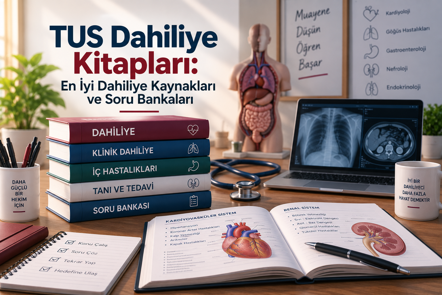 TUS Dahiliye Kitapları: En İyi Dahiliye Kaynakları ve Soru Bankaları