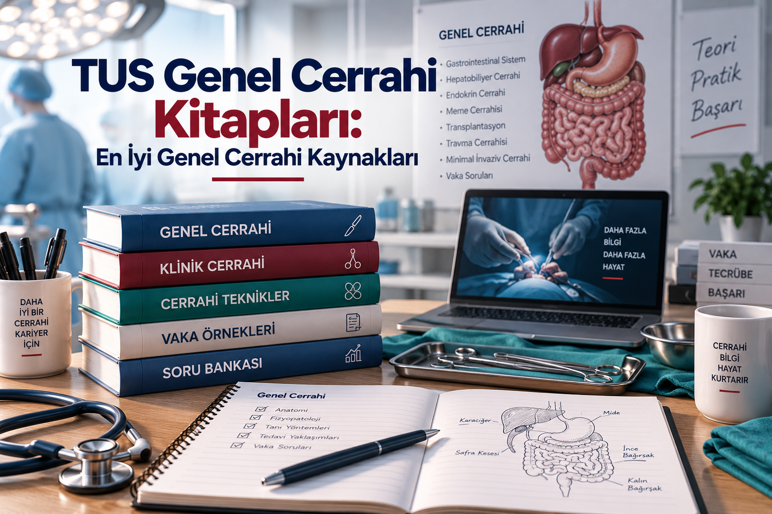 TUS Genel Cerrahi Kitapları: En İyi Genel Cerrahi Kaynakları