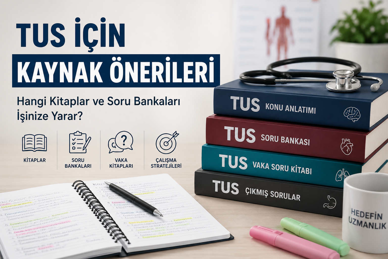 TUS İçin Kaynak Önerileri: Hangi Kitaplar ve Soru Bankaları İşinize Yarar?