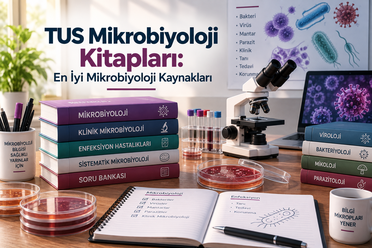 TUS Mikrobiyoloji Kitapları: En İyi Mikrobiyoloji Kaynakları