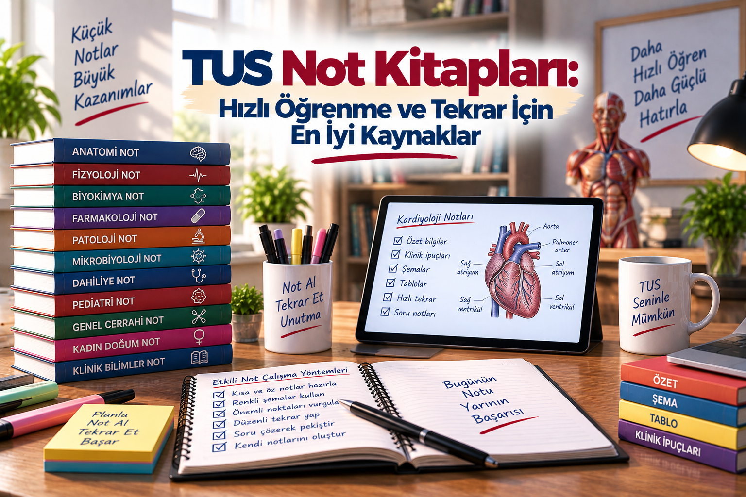 TUS Not Kitapları: Hızlı Öğrenme ve Tekrar İçin En İyi Kaynaklar