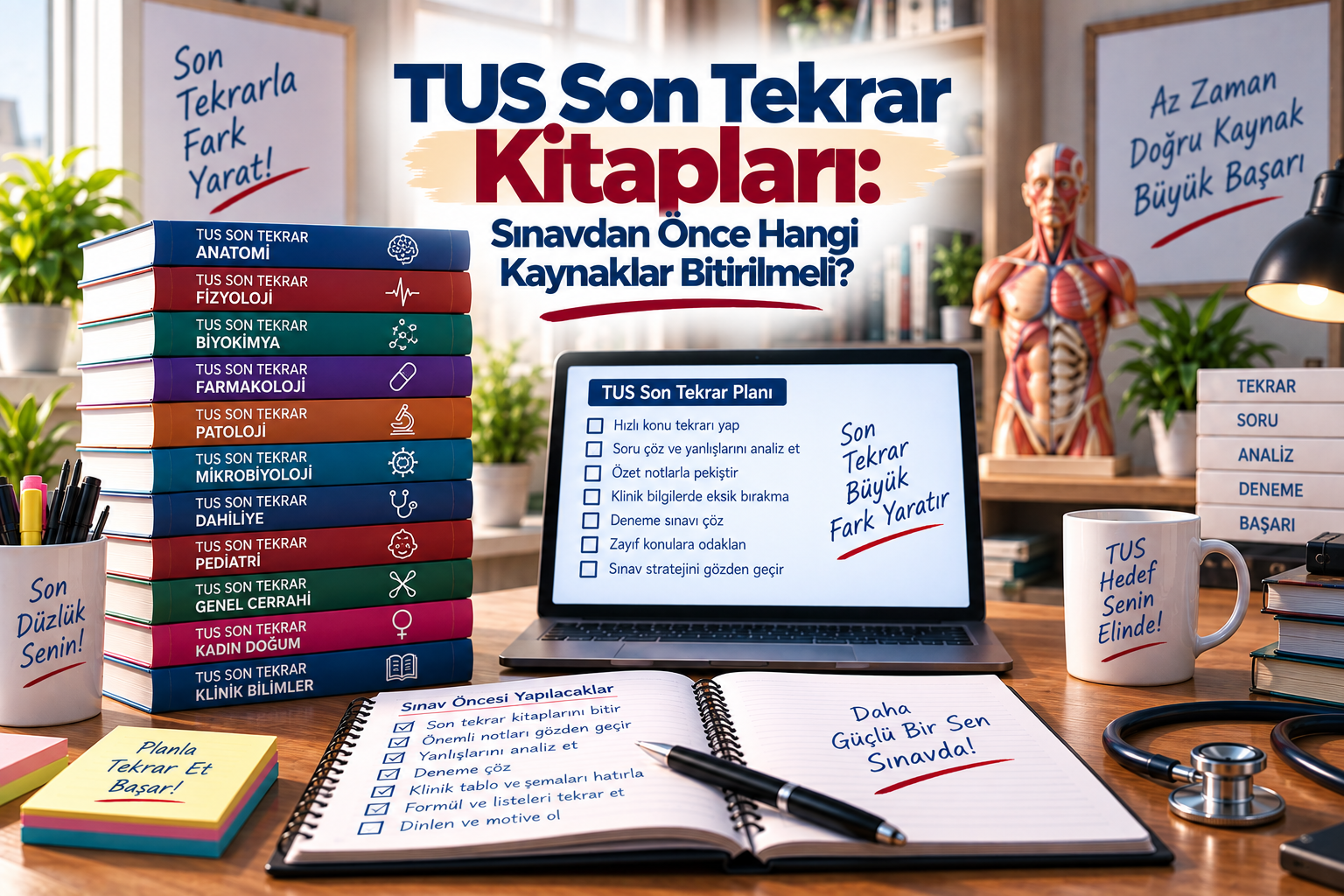 TUS Son Tekrar Kitapları: Sınavdan Önce Hangi Kaynaklar Bitirilmeli?