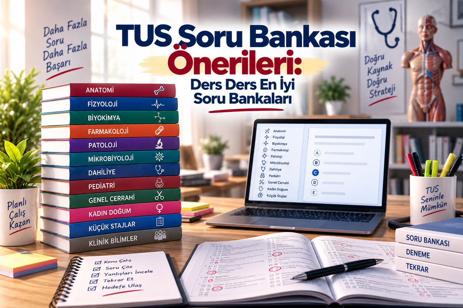 TUS Soru Bankası Önerileri: Ders Ders En İyi Soru Bankaları