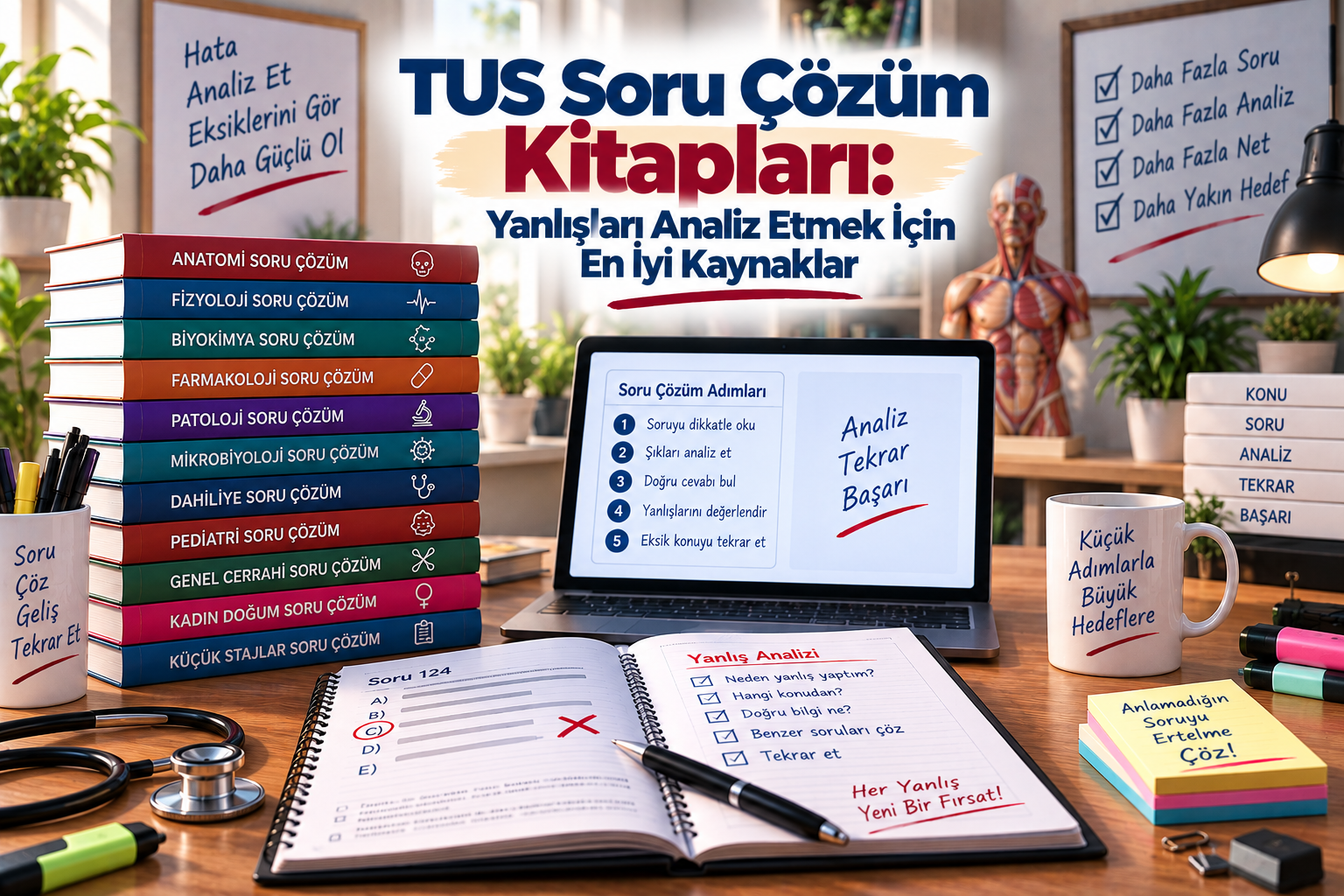 TUS Soru Çözüm Kitapları: Yanlışları Analiz Etmek İçin En İyi Kaynaklar