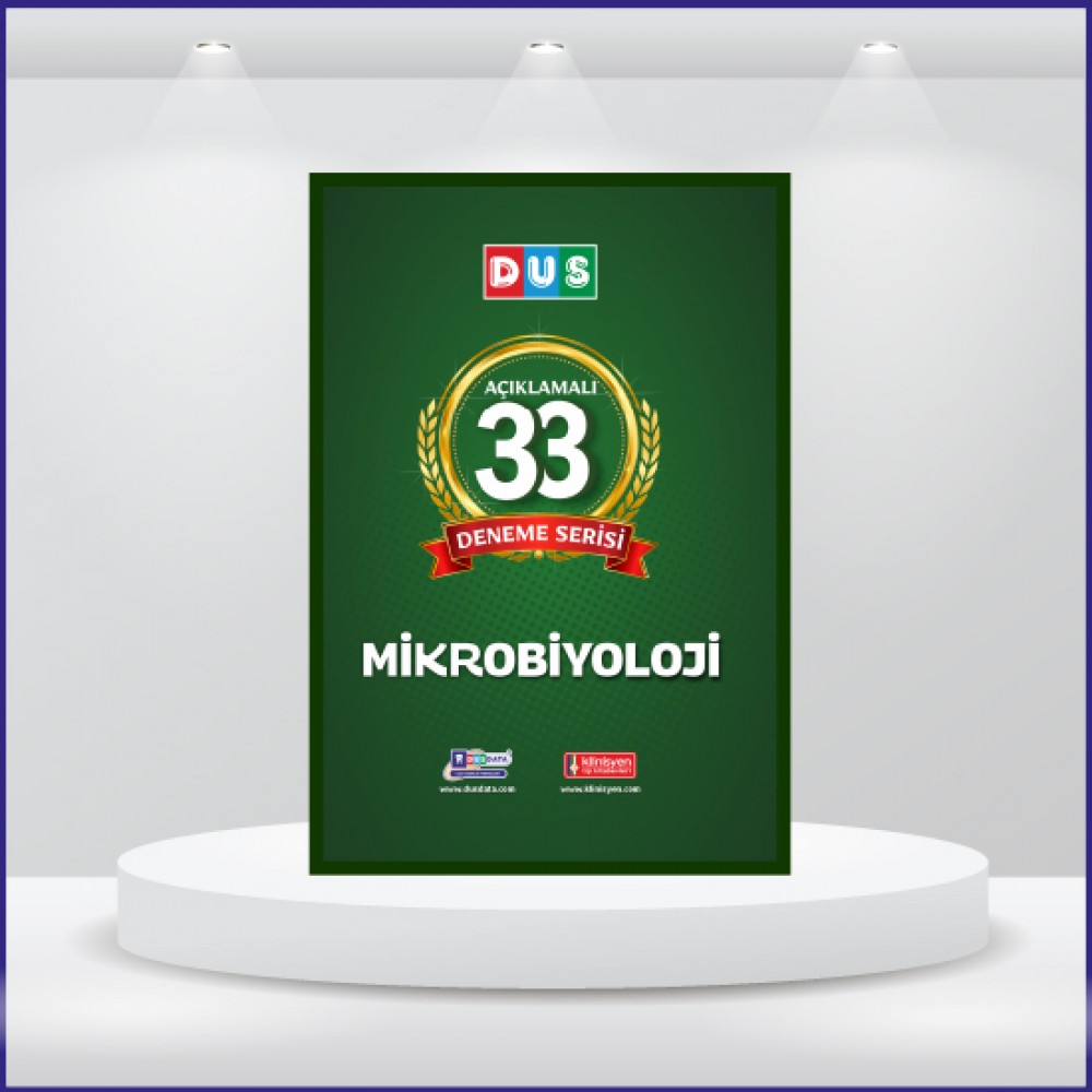 DUS 33 Açıklamalı Deneme Serisi Mikrobiyoloji