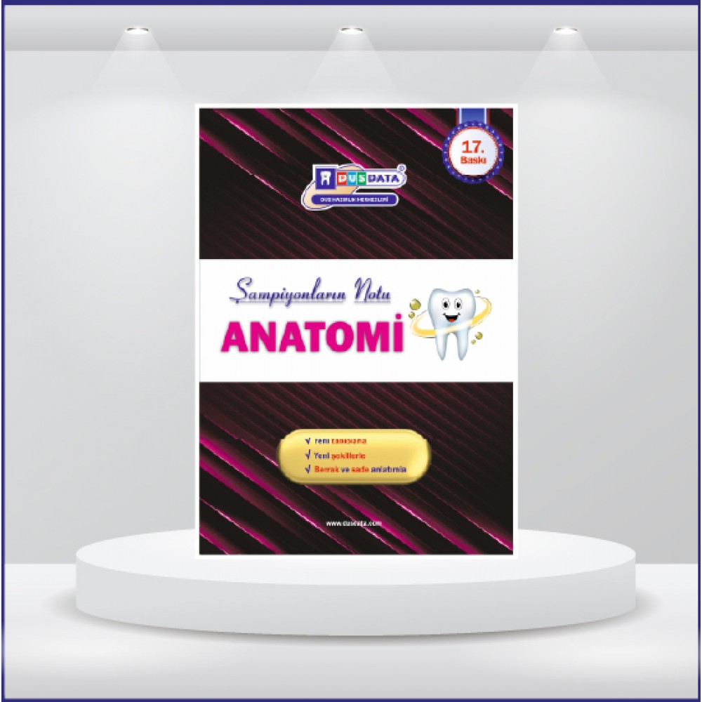 DUS Şampiyonların Notu ( 17.Baskı ) Anatomi / MUTLU  ÖZBEK