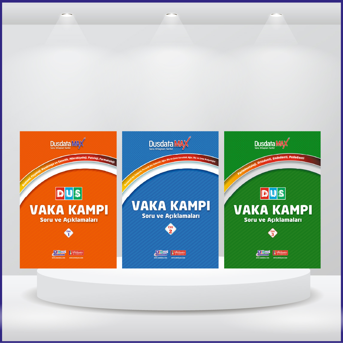 DUSDATAMAX Vaka Kampı Soruları Temel + Klinik 3.Baskı ( 3 Cilt )