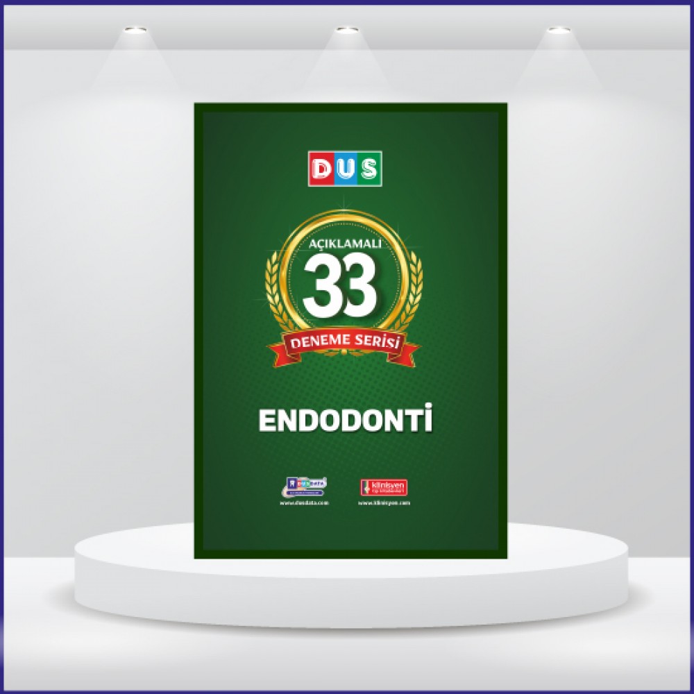 DUS 33 Açıklamalı Deneme Serisi Endodonti