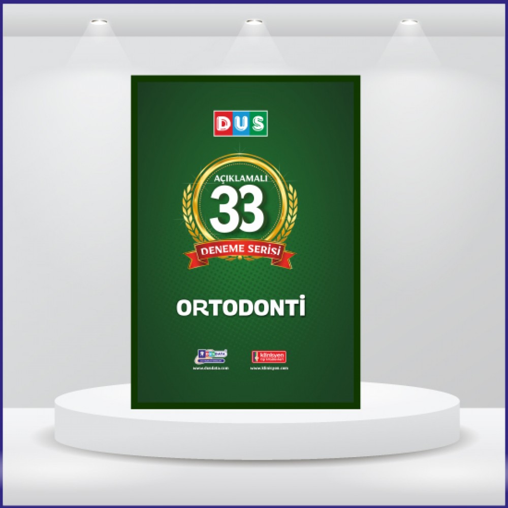 DUS 33 Açıklamalı Deneme Serisi Ortodonti