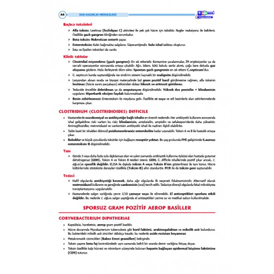 DUS Şampiyonların Notu ( 17.Baskı ) Mikrobiyoloji