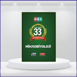 DUS 33 Açıklamalı Deneme Serisi Mikrobiyoloji 