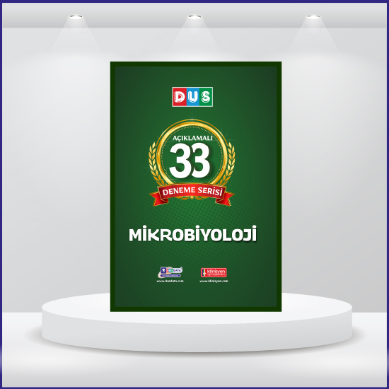 DUS 33 Açıklamalı Deneme Serisi Mikrobiyoloji 