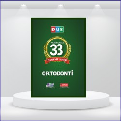 DUS 33 Açıklamalı Deneme Serisi Ortodonti 
