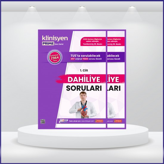 Klinisyen Prime Soruları Dahiliye ( 26.Baskı ) 1.2.Cilt