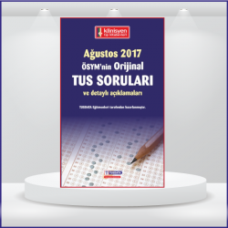 AĞUSTOS 2017 ÖSYM'nin Orjinal TUS SORULARI