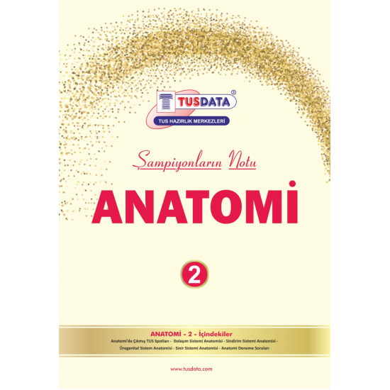 2022 - TUS Şampiyonların Notu ANATOMİ / Erdinç 2022 - TUS Şampiyonların Notu ANATOMİ / Erdinç