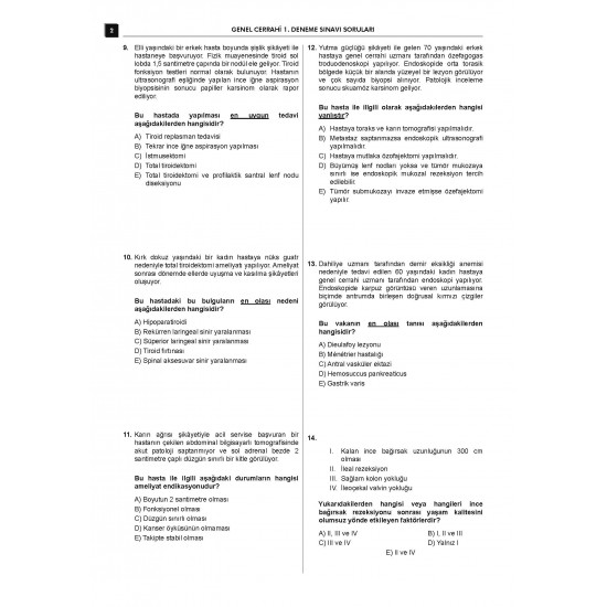 24 Açıklamalı Deneme Serisi - Genel Cerrahi
