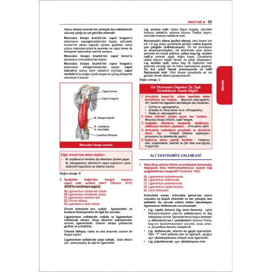 Tüm TUS Soruları ( 36.Baskı ) Anatomi Tüm TUS Soruları ( 36.Baskı ) Anatomi