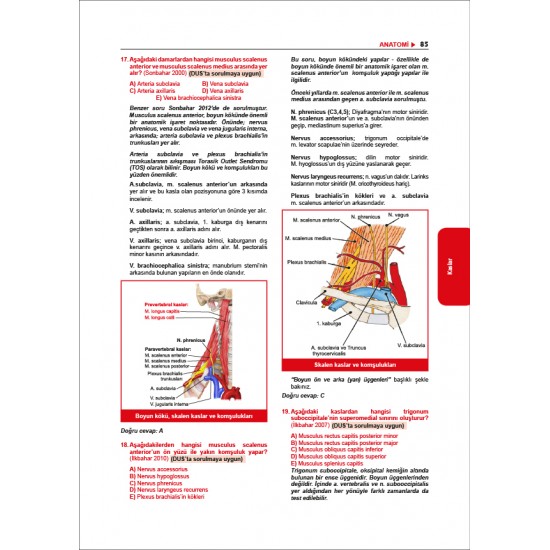 Tüm TUS Soruları ( 36.Baskı ) Anatomi Tüm TUS Soruları ( 36.Baskı ) Anatomi