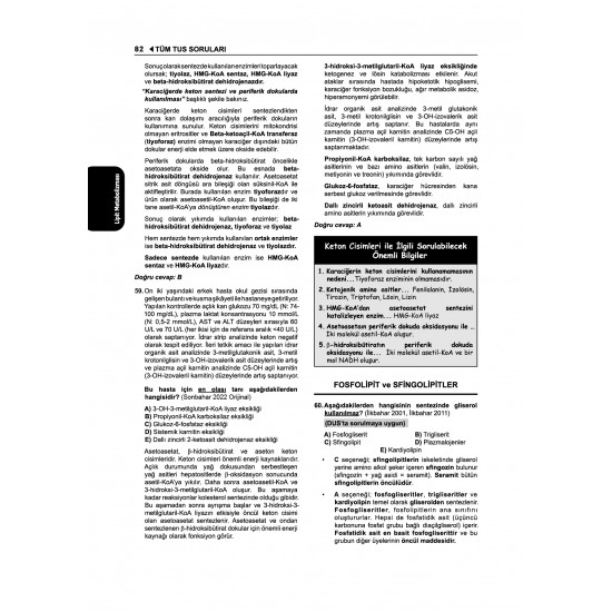 Tüm TUS Soruları ( 36.Baskı ) Biyokimya