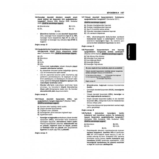 Tüm TUS Soruları ( 36.Baskı ) Biyokimya