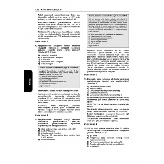 Tüm TUS Soruları ( 36.Baskı ) Dahiliye ve Entegre Enfeksiyon Hastalıkları Tüm TUS Soruları ( 36.Baskı ) Dahiliye ve Entegre Enfeksiyon Hastalıkları