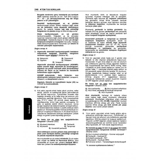 Tüm TUS Soruları ( 36.Baskı ) Dahiliye ve Entegre Enfeksiyon Hastalıkları Tüm TUS Soruları ( 36.Baskı ) Dahiliye ve Entegre Enfeksiyon Hastalıkları