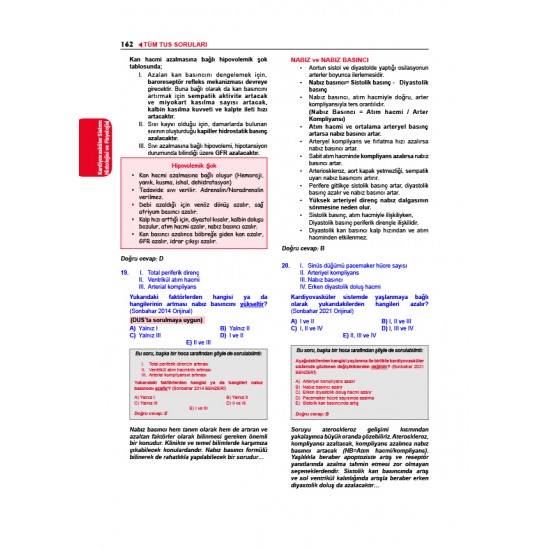 Tüm TUS Soruları ( 36.Baskı ) Fizyoloji Tüm TUS Soruları ( 36.Baskı ) Fizyoloji