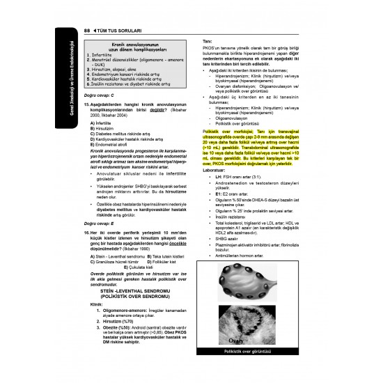 Tüm TUS Soruları ( 36.Baskı ) Kadın Doğum