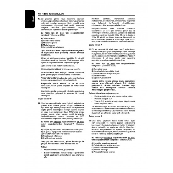 Tüm TUS Soruları ( 36.Baskı ) Küçük Stajlar