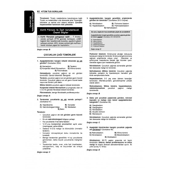 Tüm TUS Soruları ( 36.Baskı ) Patoloji Tüm TUS Soruları ( 36.Baskı ) Patoloji