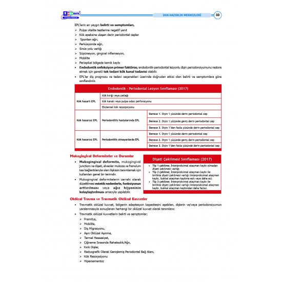 DUS Şampiyonların Notu ( 16.Baskı ) Periodontoloji DUS Şampiyonların Notu ( 16.Baskı ) Periodontoloji
