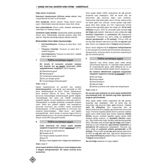 YDUS ÇIKMIŞ SORULARI ( 7.Baskı ) DAHİLİYE YDUS ÇIKMIŞ SORULARI ( 7.Baskı ) DAHİLİYE