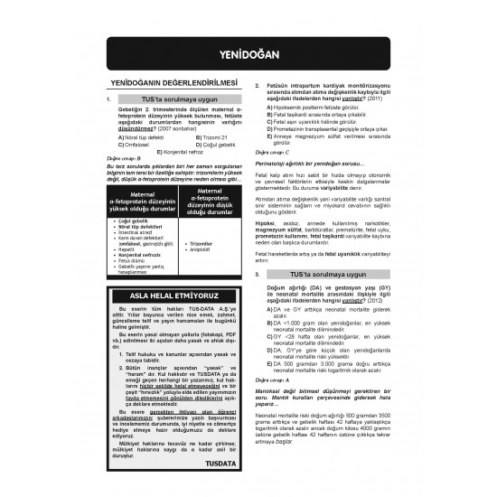 Ydus Çıkmış Soruları ( 7.Baskı ) Pediatri Ydus Çıkmış Soruları ( 7.Baskı ) Pediatri
