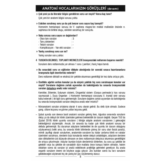 AĞUSTOS 2018 ÖSYM'nin Orjinal TUS SORULARI AĞUSTOS 2018 ÖSYM'nin Orjinal TUS SORULARI