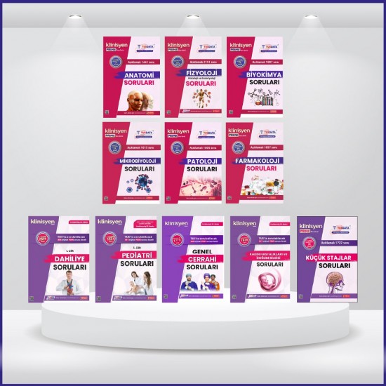 Klinisyen Prime Soru Kitapları ( 11 Cilt ) Takım Klinisyen Prime Soru Kitapları ( 11 Cilt ) Takım