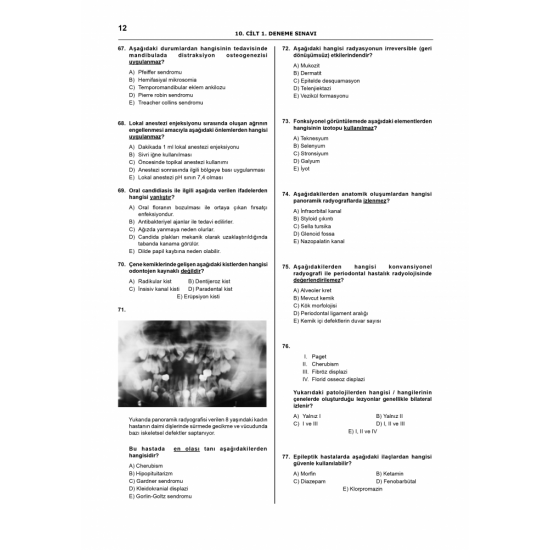 Denttest Deneme Sınavları / 10.Cilt Denttest Deneme Sınavları / 10.Cilt
