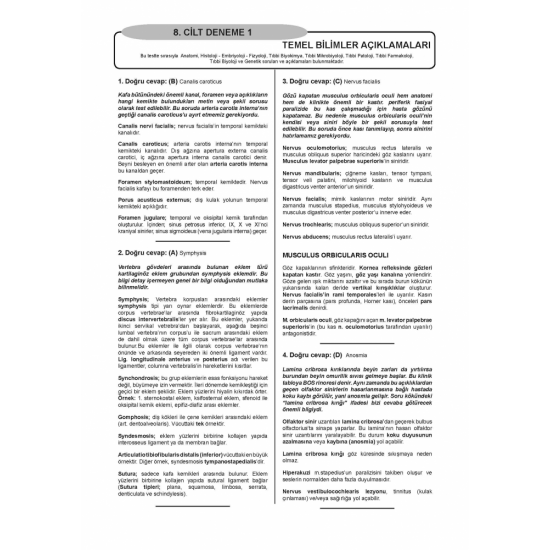 DENTTEST DUS İÇİN AÇIKLAMALI 12 DNM.SNV ( 8.Cilt ) DENTTEST DUS İÇİN AÇIKLAMALI 12 DNM.SNV ( 8.Cilt )