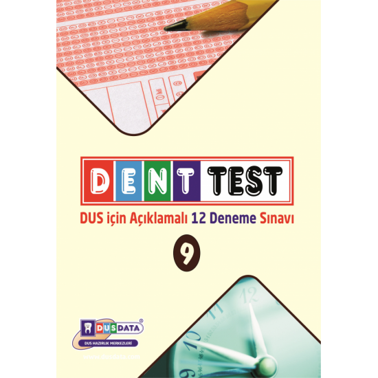DENTTEST DUS İÇİN AÇIKLAMALI 12 DNM.SNV ( 9.Cilt ) DENTTEST DUS İÇİN AÇIKLAMALI 12 DNM.SNV ( 9.Cilt )