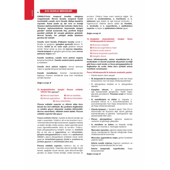 DUS ÇIKMAMIŞ SORULARI KİTABI ( 1.Baskı ) DUS ÇIKMAMIŞ SORULARI KİTABI ( 1.Baskı )